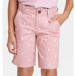 Cat & Jack Flat Front Shorts- Rose Bolt Size 6